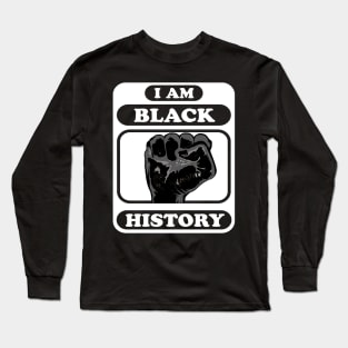 proud black fist Long Sleeve T-Shirt